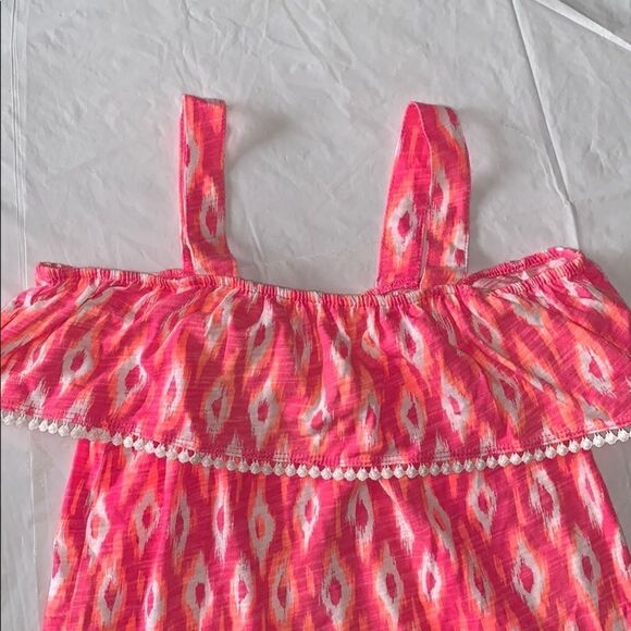 Cute ruffled print summer tank. Size 6x - Picture 4 of 4